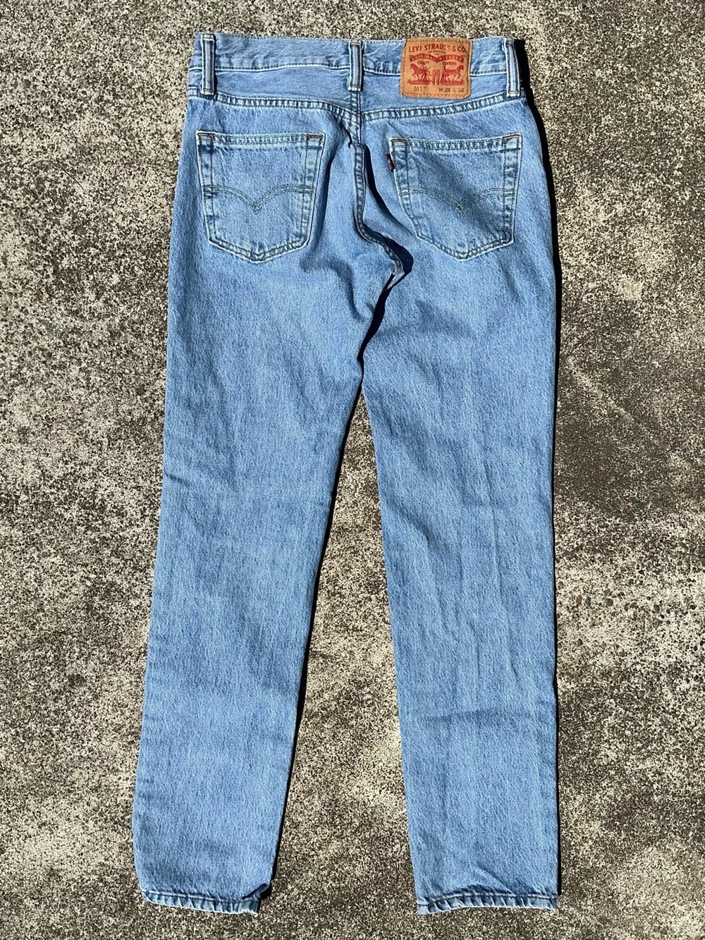 Levi’s 511 Straight Leg Jeans Men’s W28 L32 Light Wash Stretch Denim - Picture 2 of 7